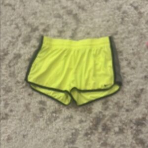Nike Yellow Athletic Running Shorts